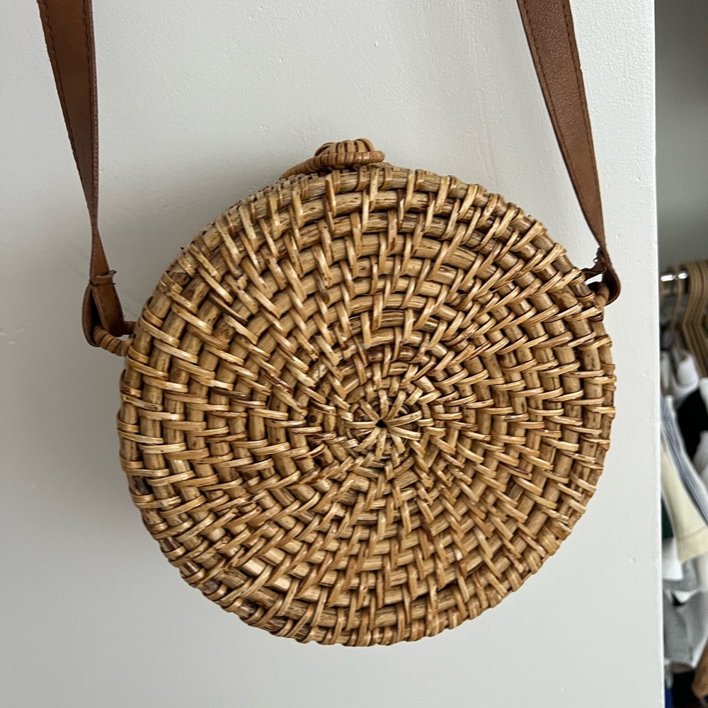 Forever 21 Woven Brown Crossbody Bag